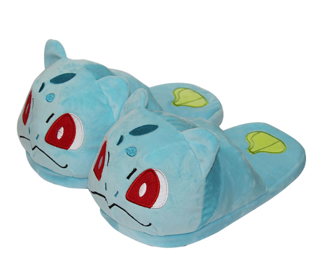 28-32cm Digimon Adventure Pokémon Plush Doll Indoor shoes For Adults Home Autumn Winter Slippers gifts