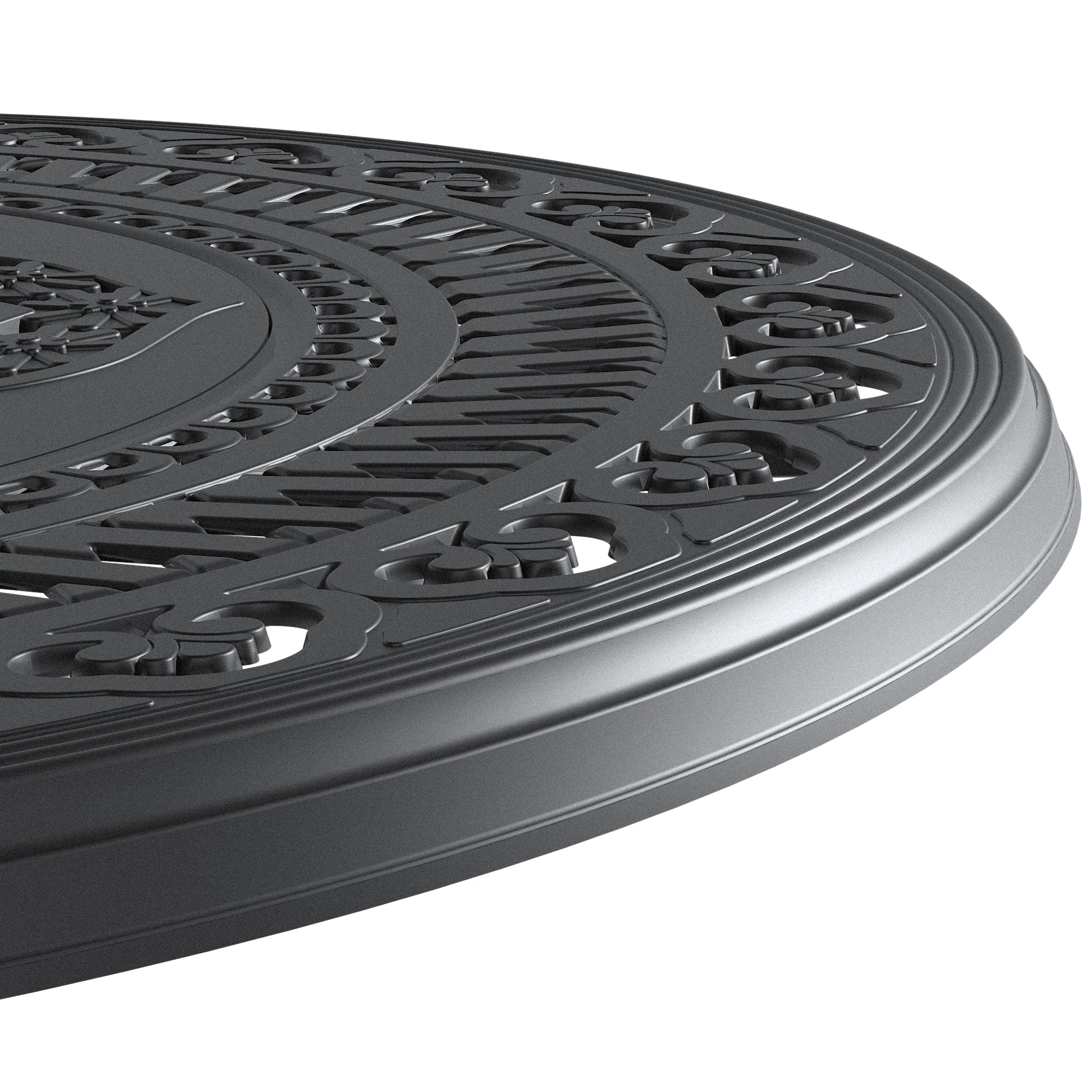 (Cushions In Random Colors)5-Piece Set Of Cast Aluminum Patio Furniture With Cushions