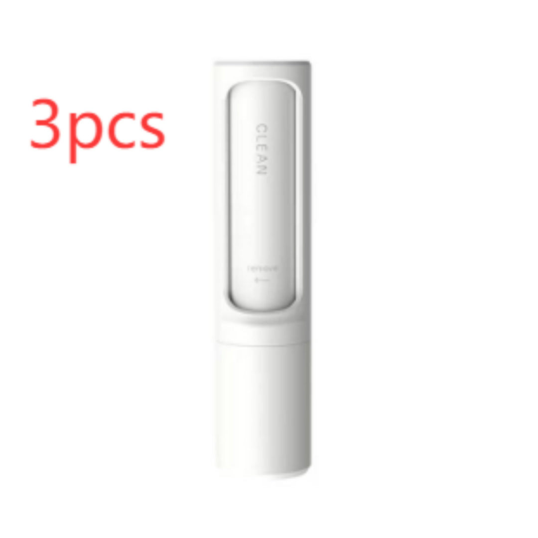 2-1 Reusable Pet Hair Remover Brush Lint Roller Portable Effective Self Cleaning Tool for Cat Dog Fur Hair Dust Removal Brush