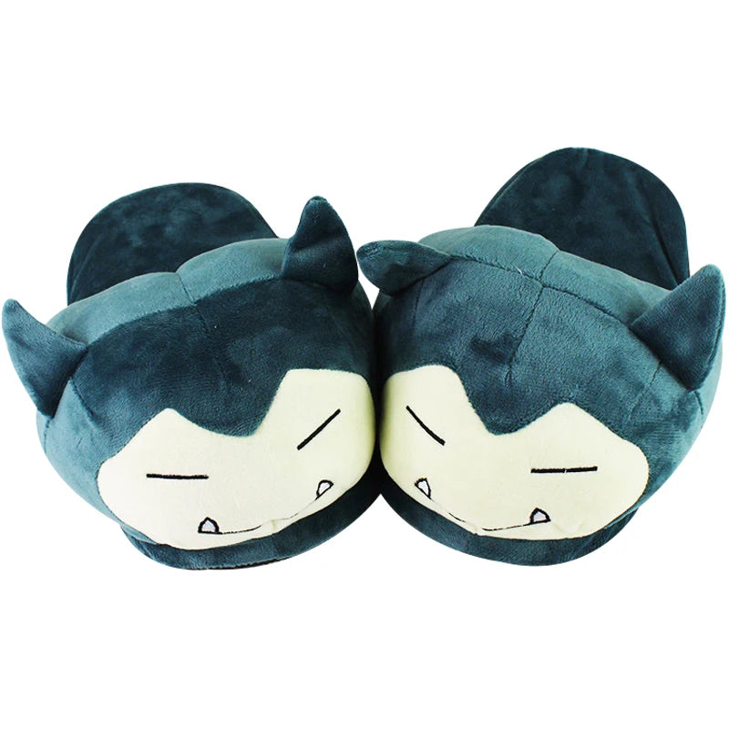 28-32cm Digimon Adventure Pokémon Plush Doll Indoor shoes For Adults Home Autumn Winter Slippers gifts